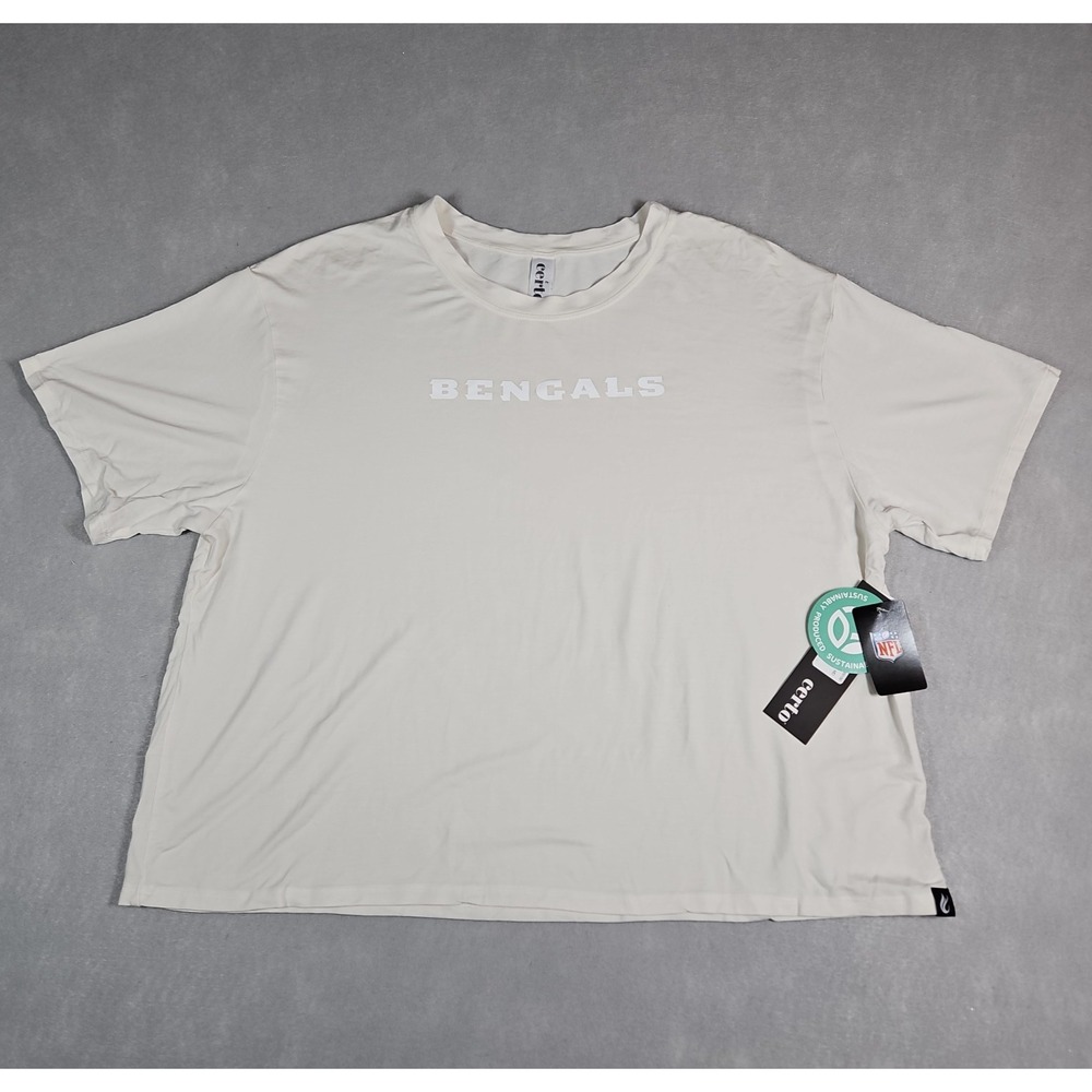 Certo Womens Ivory Cincinnati Bengals NFL T Shirt Size Medium NWT